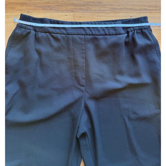 Anthropologie Black Essential Pull On Trousers Pants Slacks Sz M Classic Work - Picture 9 of 13